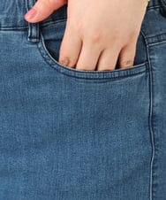 OLLIA45089 eur3(エウルキューブ) 【大きいサイズ/接触冷感】スリムストレッチデニムパンツ ネイビー(57)