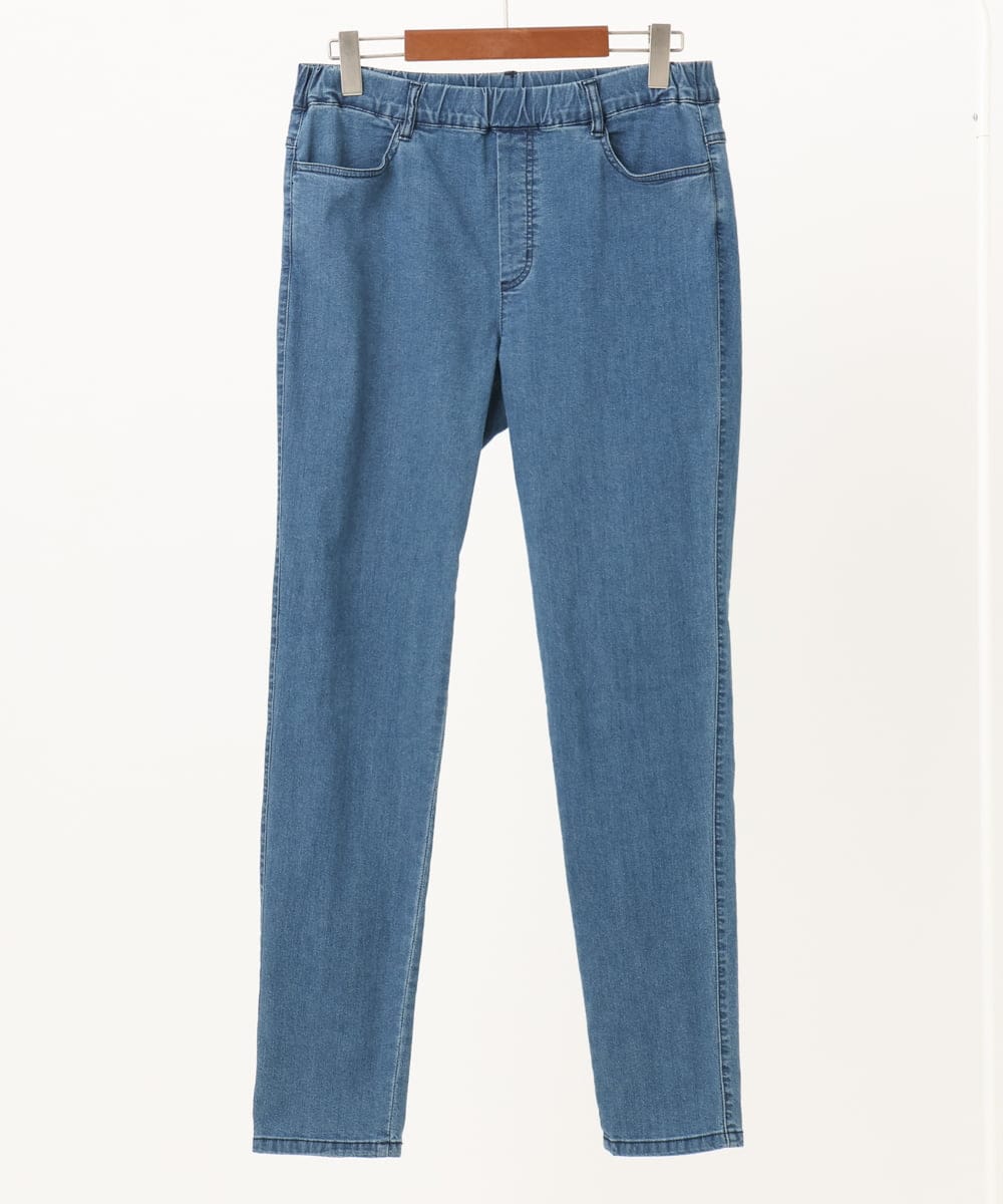 OLLIA45089 eur3(エウルキューブ) 【大きいサイズ/接触冷感】スリムストレッチデニムパンツ ネイビー(57)