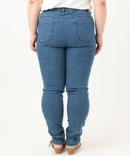 OLLIA45089 eur3(エウルキューブ) 【大きいサイズ/接触冷感】スリムストレッチデニムパンツ ネイビー(57)
