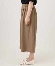 OLLID23099 eur3(エウルキューブ) 【WEB先行販売】【大きいサイズ/接触冷感】エステルストレッチワイドパンツ ベージュ