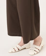 OLLID34099 eur3(エウルキューブ) 【WEB先行販売】【大きいサイズ】エアリーメッシュイージーパンツ ダークブラウン