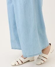 OLLID35109 eur3(エウルキューブ) 【大きいサイズ】ライトオンスデニムパンツ ライトブルー