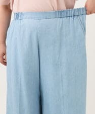 OLLID35109 eur3(エウルキューブ) 【大きいサイズ】ライトオンスデニムパンツ ライトブルー