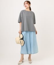 OLLID35109 eur3(エウルキューブ) 【大きいサイズ】ライトオンスデニムパンツ ライトブルー