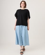 OLLID35109 eur3(エウルキューブ) 【大きいサイズ】ライトオンスデニムパンツ ライトブルー