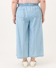 OLLID35109 eur3(エウルキューブ) 【大きいサイズ】ライトオンスデニムパンツ ライトブルー