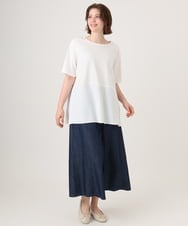 OLLID35109 eur3(エウルキューブ) 【大きいサイズ】ライトオンスデニムパンツ ネイビー