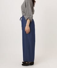 OLLID37089 eur3(エウルキューブ) 【大きいサイズ/UVカット/速乾/接触冷感】洗えるセンタープレスイージーパンツ ブルー