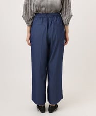 OLLID37089 eur3(エウルキューブ) 【大きいサイズ/UVカット/速乾/接触冷感】洗えるセンタープレスイージーパンツ ブルー