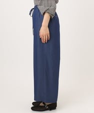 OLLID37089 eur3(エウルキューブ) 【大きいサイズ/UVカット/速乾/接触冷感】洗えるセンタープレスイージーパンツ ブルー