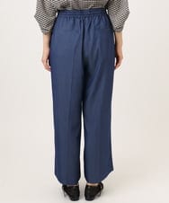 OLLID37089 eur3(エウルキューブ) 【大きいサイズ/UVカット/速乾/接触冷感】洗えるセンタープレスイージーパンツ ブルー