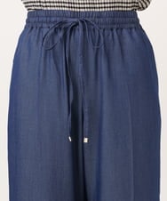 OLLID37089 eur3(エウルキューブ) 【大きいサイズ/UVカット/速乾/接触冷感】洗えるセンタープレスイージーパンツ ブルー
