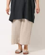 OLLIM40090 eur3(エウルキューブ) 【大きいサイズ】セミワイドパンツ ベージュ(82)