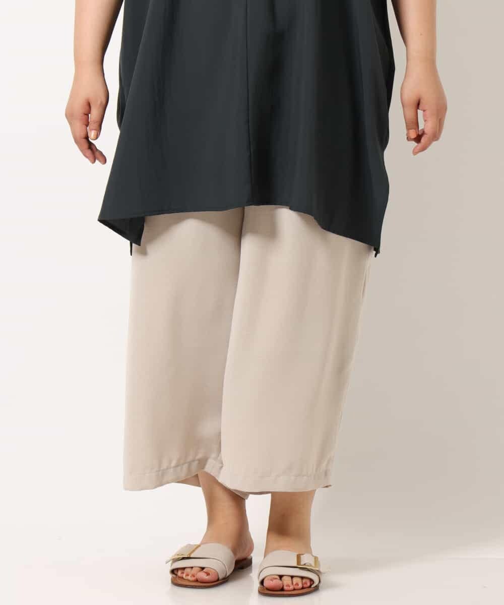 OLLIM40090 eur3(エウルキューブ) 【大きいサイズ】セミワイドパンツ ベージュ(82)