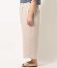 OLLIM40090 eur3(エウルキューブ) 【大きいサイズ】セミワイドパンツ ベージュ(82)