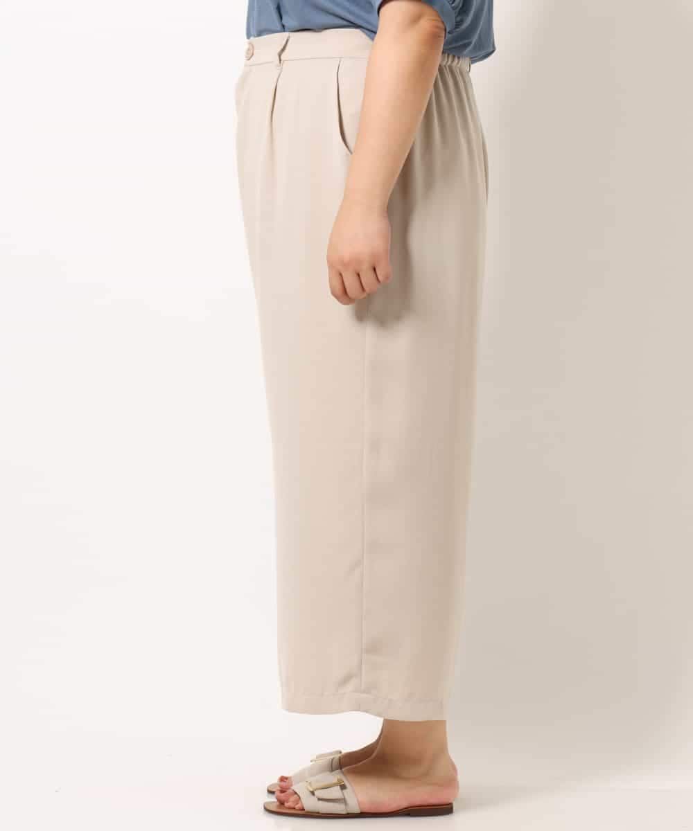 OLLIM40090 eur3(エウルキューブ) 【大きいサイズ】セミワイドパンツ ベージュ(82)