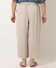 OLLIM40090 eur3(エウルキューブ) 【大きいサイズ】セミワイドパンツ ベージュ(82)