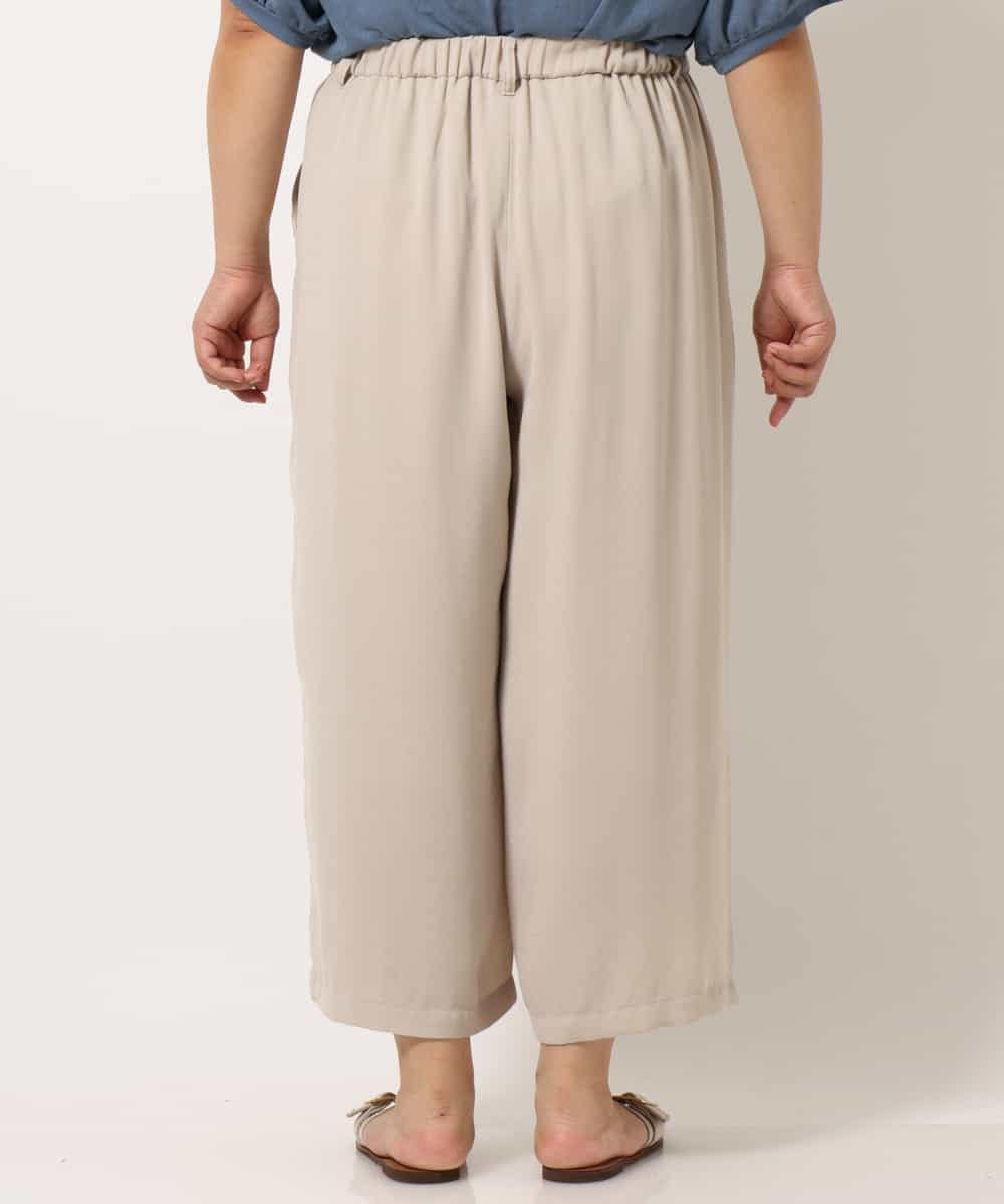 OLLIM40090 eur3(エウルキューブ) 【大きいサイズ】セミワイドパンツ ベージュ(82)