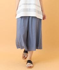 OLLIS50100 eur3(エウルキューブ) 【大きいサイズ/セットアップ対応可】シアーヴィンテージワイドパンツ ブルー(55)