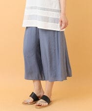 OLLIS50100 eur3(エウルキューブ) 【大きいサイズ/セットアップ対応可】シアーヴィンテージワイドパンツ ブルー(55)