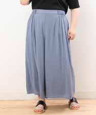OLLIS50100 eur3(エウルキューブ) 【大きいサイズ/セットアップ対応可】シアーヴィンテージワイドパンツ ブルー(55)