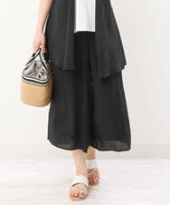 OLLIS50100 eur3(エウルキューブ) 【大きいサイズ/セットアップ対応可】シアーヴィンテージワイドパンツ ブラック(94)