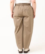 OLLIV36119 eur3(エウルキューブ) 【大きいサイズ】タックパンツ モカ(84)