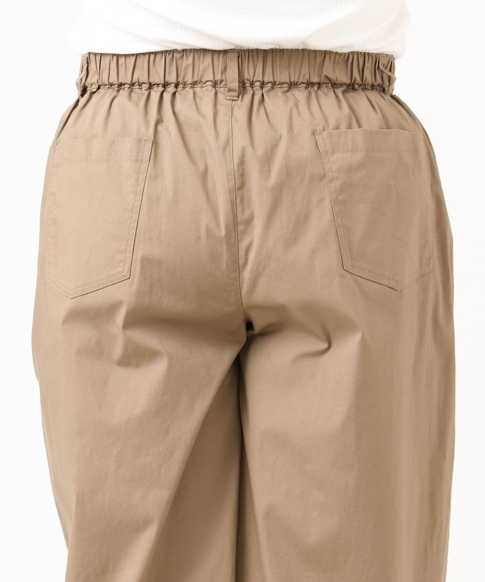 OLLIV36119 eur3(エウルキューブ) 【大きいサイズ】タックパンツ モカ(84)