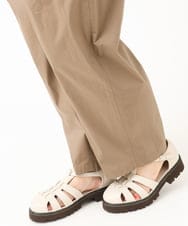 OLLIV36119 eur3(エウルキューブ) 【大きいサイズ】タックパンツ モカ(84)