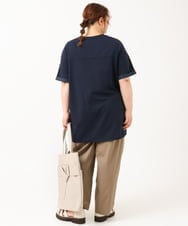 OLLIV36119 eur3(エウルキューブ) 【大きいサイズ】タックパンツ モカ(84)