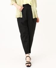 OLLIV36119 eur3(エウルキューブ) 【大きいサイズ】タックパンツ ブラック(94)