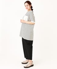OLLIV36119 eur3(エウルキューブ) 【大きいサイズ】タックパンツ ブラック(94)