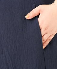 OLLIV38099 eur3(エウルキューブ) 【大きいサイズ】ドライヴィンテージワイドパンツ ネイビー(57)