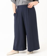 OLLIV38099 eur3(エウルキューブ) 【大きいサイズ】ドライヴィンテージワイドパンツ ネイビー(57)