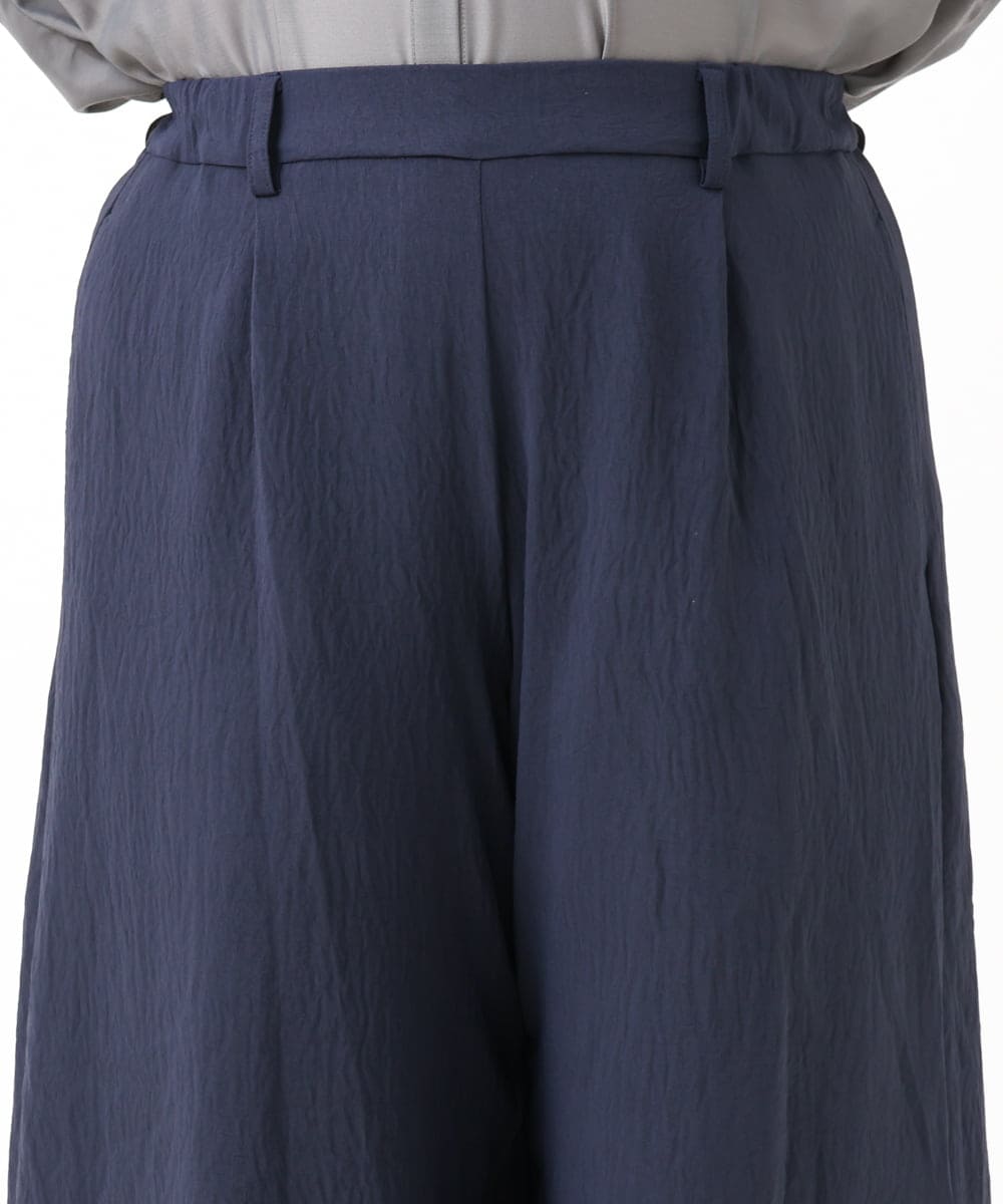 OLLIV38099 eur3(エウルキューブ) 【大きいサイズ】ドライヴィンテージワイドパンツ ネイビー(57)