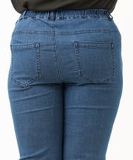 OLLIV39089 eur3(エウルキューブ) 【大きいサイズ/接触冷感】デニムレギンスパンツ ネイビー(57)
