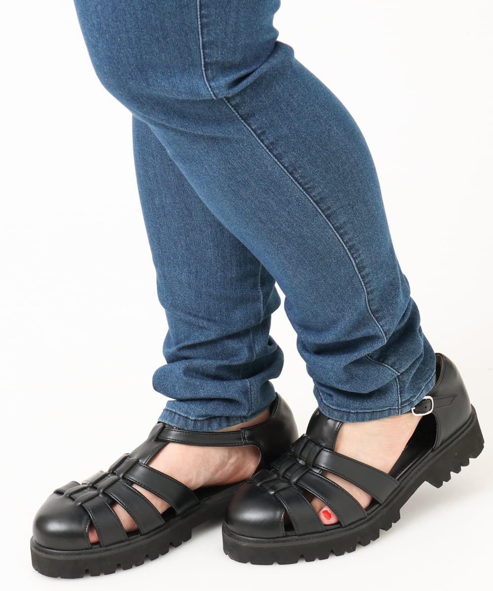OLLIV39089 eur3(エウルキューブ) 【大きいサイズ/接触冷感】デニムレギンスパンツ ネイビー(57)