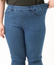 OLLIV39089 eur3(エウルキューブ) 【大きいサイズ/接触冷感】デニムレギンスパンツ ネイビー(57)
