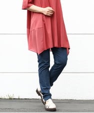 OLLIV39089 eur3(エウルキューブ) 【大きいサイズ/接触冷感】デニムレギンスパンツ ネイビー(57)