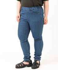 OLLIV39089 eur3(エウルキューブ) 【大きいサイズ/接触冷感】デニムレギンスパンツ ネイビー(57)