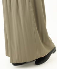 OLLJA01099 eur3(エウルキューブ) 【大きいサイズ】プリーツワイドパンツ カーキ(36)