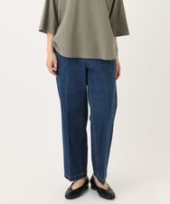 OLLJA08109 eur3(エウルキューブ) 【大きいサイズ】ストレッチストレートデニム ブルー(55)