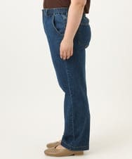 OLLJA08109 eur3(エウルキューブ) 【大きいサイズ】ストレッチストレートデニム ブルー(55)