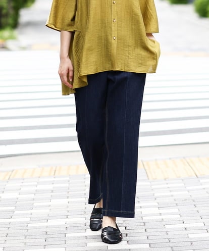 OLLJA08109 eur3 【大きいサイズ】ストレッチストレートデニム