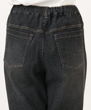 OLLJD05109 eur3(エウルキューブ) 【WEB先行販売】【大きいサイズ/洗える】カーブシルエットデニムパンツ ブラック