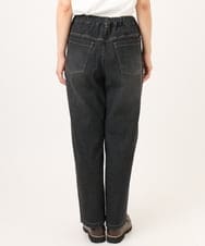 OLLJD05109 eur3(エウルキューブ) 【WEB先行販売】【大きいサイズ/洗える】カーブシルエットデニムパンツ ブラック