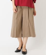 OLLJP05090 eur3(エウルキューブ) 【大きいサイズ】ストレッチセミワイドパンツ ベージュ(82)