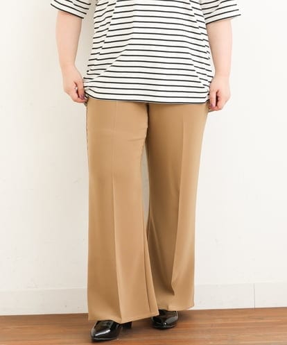 OLLJP09090 eur3 【大きいサイズ】ストレッチフレアパンツ