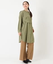 OLLJP09090 eur3(エウルキューブ) 【大きいサイズ】ストレッチフレアパンツ キャメル(83)