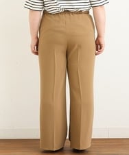 OLLJP09090 eur3(エウルキューブ) 【大きいサイズ】ストレッチフレアパンツ キャメル(83)